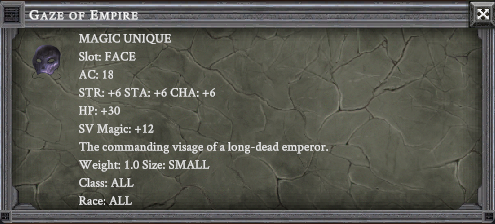 GAZE OF EMPIRE item card